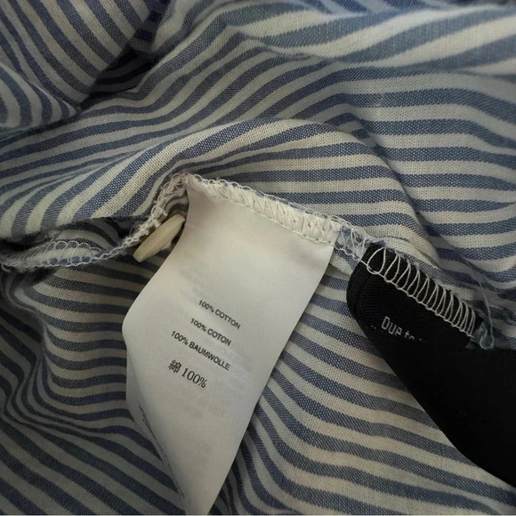 NWT Madewell Wrap Top in Indigo Stripe size XXL - Picture 8 of 8